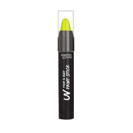 Splashes & Spills UV Face & Body Paint Stick - Yellow
